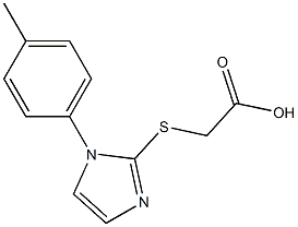 2-{[1-(4-methylphenyl)-1H-imidazol-2-yl]sulfanyl}acetic acid 结构式