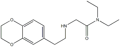 2-{[2-(2,3-dihydro-1,4-benzodioxin-6-yl)ethyl]amino}-N,N-diethylacetamide 结构式