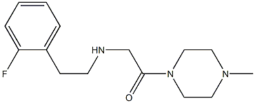 2-{[2-(2-fluorophenyl)ethyl]amino}-1-(4-methylpiperazin-1-yl)ethan-1-one 结构式