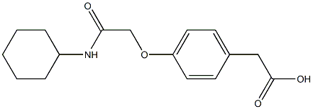 2-{4-[(cyclohexylcarbamoyl)methoxy]phenyl}acetic acid 结构式