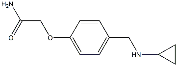 2-{4-[(cyclopropylamino)methyl]phenoxy}acetamide 结构式