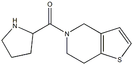 2-{4H,5H,6H,7H-thieno[3,2-c]pyridin-5-ylcarbonyl}pyrrolidine 结构式