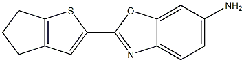 2-{4H,5H,6H-cyclopenta[b]thiophen-2-yl}-1,3-benzoxazol-6-amine 结构式