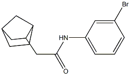 2-{bicyclo[2.2.1]heptan-2-yl}-N-(3-bromophenyl)acetamide 结构式