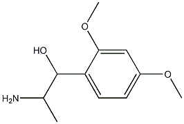 2-amino-1-(2,4-dimethoxyphenyl)propan-1-ol 结构式