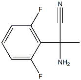 2-amino-2-(2,6-difluorophenyl)propanenitrile 结构式