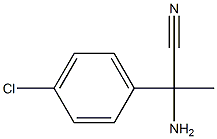 2-amino-2-(4-chlorophenyl)propanenitrile 结构式