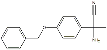 2-amino-2-[4-(benzyloxy)phenyl]propanenitrile 结构式