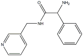2-amino-2-phenyl-N-(pyridin-3-ylmethyl)acetamide 结构式
