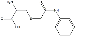 2-amino-3-({2-[(3-methylphenyl)amino]-2-oxoethyl}thio)propanoic acid 结构式