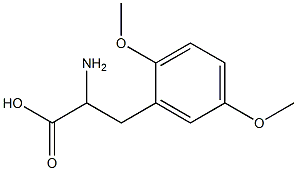 2-amino-3-(2,5-dimethoxyphenyl)propanoic acid 结构式