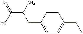 2-amino-3-(4-ethylphenyl)propanoic acid 结构式