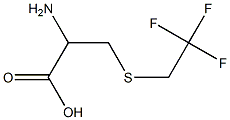 2-amino-3-[(2,2,2-trifluoroethyl)thio]propanoic acid 结构式