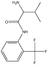 2-amino-3-methyl-N-[2-(trifluoromethyl)phenyl]butanamide 结构式