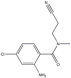 2-amino-4-chloro-N-(2-cyanoethyl)-N-methylbenzamide 结构式