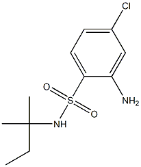 2-amino-4-chloro-N-(2-methylbutan-2-yl)benzene-1-sulfonamide 结构式