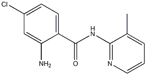 2-amino-4-chloro-N-(3-methylpyridin-2-yl)benzamide 结构式