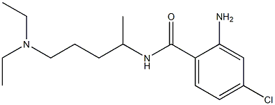 2-amino-4-chloro-N-[5-(diethylamino)pentan-2-yl]benzamide 结构式