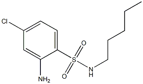 2-amino-4-chloro-N-pentylbenzene-1-sulfonamide 结构式
