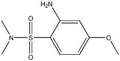 2-amino-4-methoxy-N,N-dimethylbenzene-1-sulfonamide 结构式