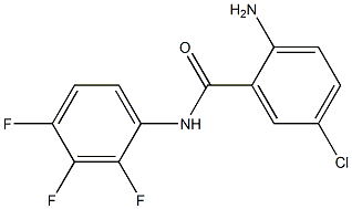 2-amino-5-chloro-N-(2,3,4-trifluorophenyl)benzamide 结构式