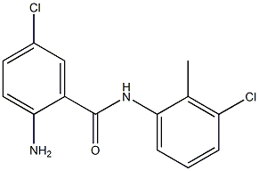 2-amino-5-chloro-N-(3-chloro-2-methylphenyl)benzamide 结构式