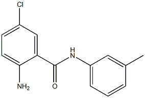 2-amino-5-chloro-N-(3-methylphenyl)benzamide 结构式