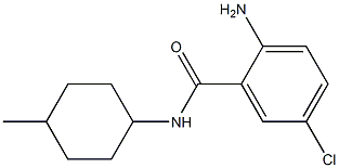 2-amino-5-chloro-N-(4-methylcyclohexyl)benzamide 结构式