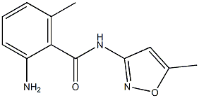 2-amino-6-methyl-N-(5-methylisoxazol-3-yl)benzamide 结构式