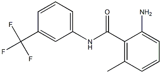 2-amino-6-methyl-N-[3-(trifluoromethyl)phenyl]benzamide 结构式