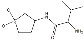 2-amino-N-(1,1-dioxidotetrahydrothien-3-yl)-3-methylbutanamide 结构式