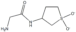 2-amino-N-(1,1-dioxidotetrahydrothien-3-yl)acetamide 结构式