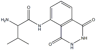 2-amino-N-(1,4-dioxo-1,2,3,4-tetrahydrophthalazin-5-yl)-3-methylbutanamide 结构式