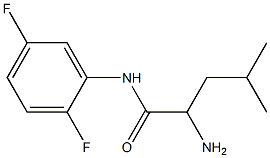 2-amino-N-(2,5-difluorophenyl)-4-methylpentanamide 结构式