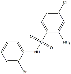 2-amino-N-(2-bromophenyl)-4-chlorobenzene-1-sulfonamide 结构式