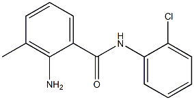 2-amino-N-(2-chlorophenyl)-3-methylbenzamide 结构式