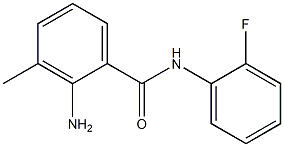 2-amino-N-(2-fluorophenyl)-3-methylbenzamide 结构式