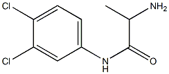 2-amino-N-(3,4-dichlorophenyl)propanamide 结构式