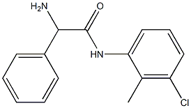 2-amino-N-(3-chloro-2-methylphenyl)-2-phenylacetamide 结构式