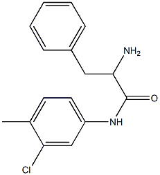 2-amino-N-(3-chloro-4-methylphenyl)-3-phenylpropanamide 结构式