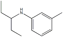 3-methyl-N-(pentan-3-yl)aniline 结构式