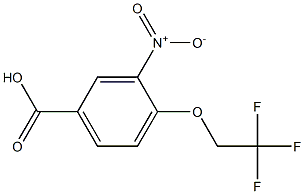 3-nitro-4-(2,2,2-trifluoroethoxy)benzoic acid 结构式