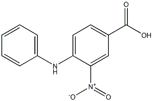 3-nitro-4-(phenylamino)benzoic acid 结构式