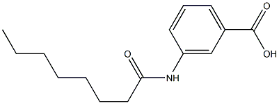 3-octanamidobenzoic acid 结构式