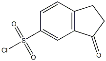 3-oxoindane-5-sulfonyl chloride 结构式