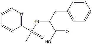 3-phenyl-2-[1-(pyridin-2-yl)acetamido]propanoic acid 结构式