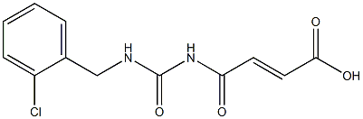 4-({[(2-chlorophenyl)methyl]carbamoyl}amino)-4-oxobut-2-enoic acid 结构式