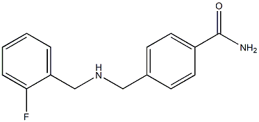 4-({[(2-fluorophenyl)methyl]amino}methyl)benzamide 结构式