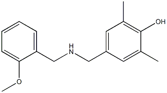 4-({[(2-methoxyphenyl)methyl]amino}methyl)-2,6-dimethylphenol 结构式