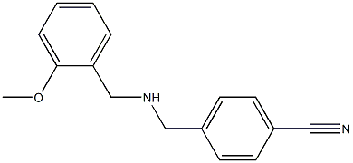 4-({[(2-methoxyphenyl)methyl]amino}methyl)benzonitrile 结构式